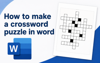 How to Make a Crossword Puzzle in Word: Step-by-Step Guide